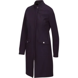 Softshell coat for riding and outdoor activities in Blackberry color.