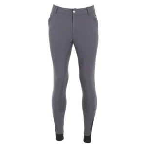 Men's riding breeches with full seat grip for equestrian riding and training.
