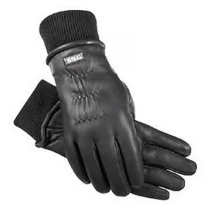 High-quality winter riding glove for horse training and riding comfort.