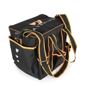 Aubrion grooming kit bag for horse grooming and maintenance.
