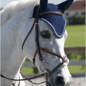 Pessoa Figure-8 Plain Raised Bridle with Braided Reins for comfortable, secure horse control. Perfec.