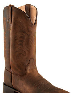 Classic brown cowboy boot for Western riding and style.