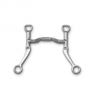 MYLER FLAT SHANK BIT WITH SWEET IRON FORWARD TILT PORTED BARREL, (MB36), 5-1/2 INCH
