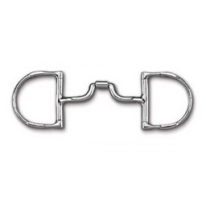 MYLER ENGLISH DEE WITH HOOKS WITH STAINLESS STEEL LOW PORTED BARREL NARROW, (MB43LP), 5 INCH #8922435