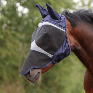 #6665 Shires Fine Mesh Fly Mask with Ears & Nose