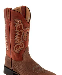 Old West Mens Square Toe Boots BSM1838