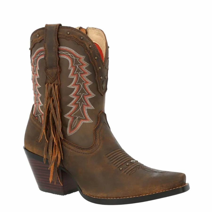CRUSH WOMENS 8 BOOTIE WESTERN BOOT