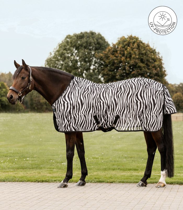 WALDHAUSEN - Zebra fly rug with cross surcingles