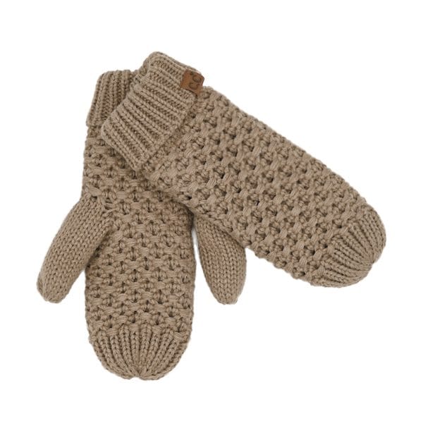 CC #0172 Cross Cell Stitch Knit Mitten, Lined